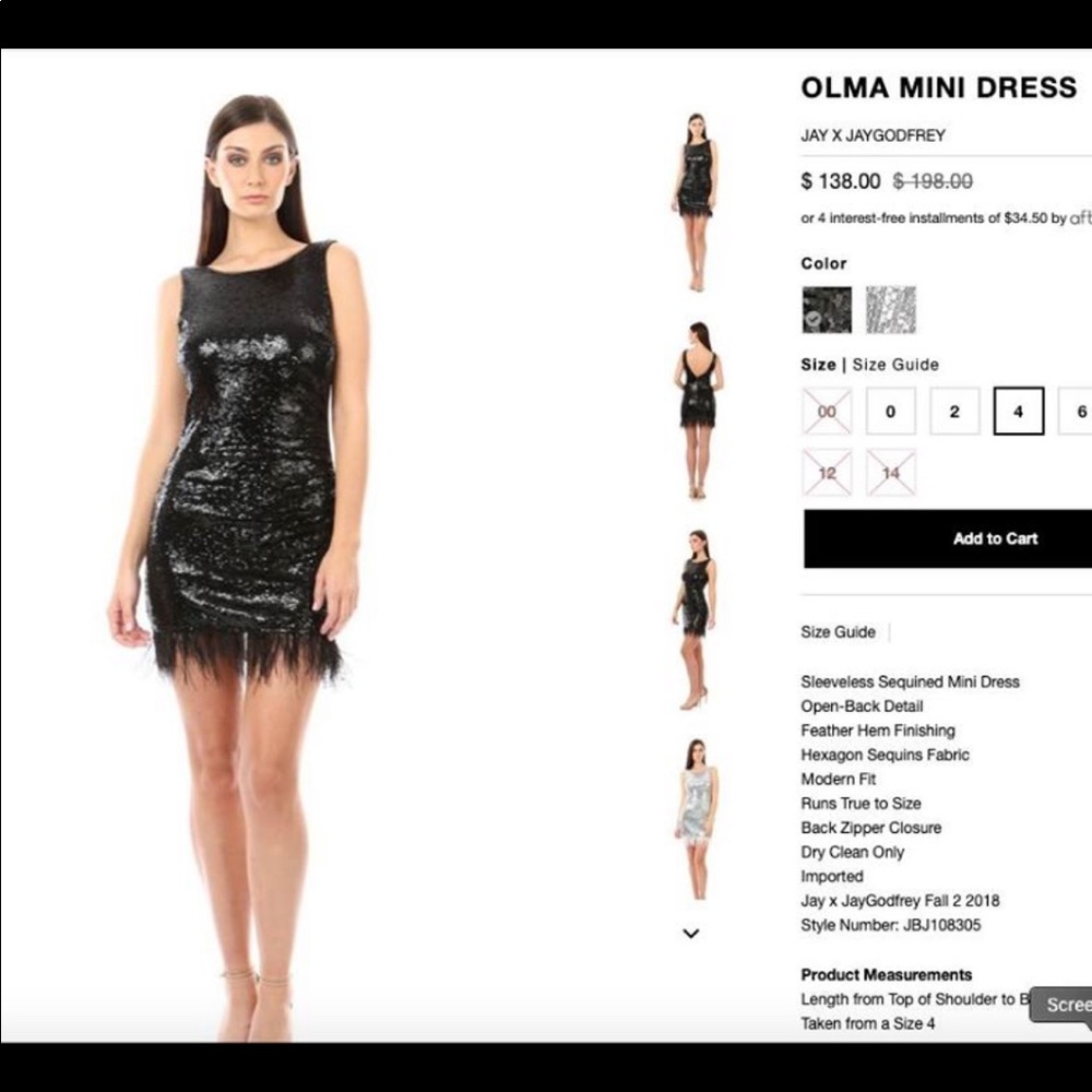 Jay x jaygodfrey mini black dress party perfect